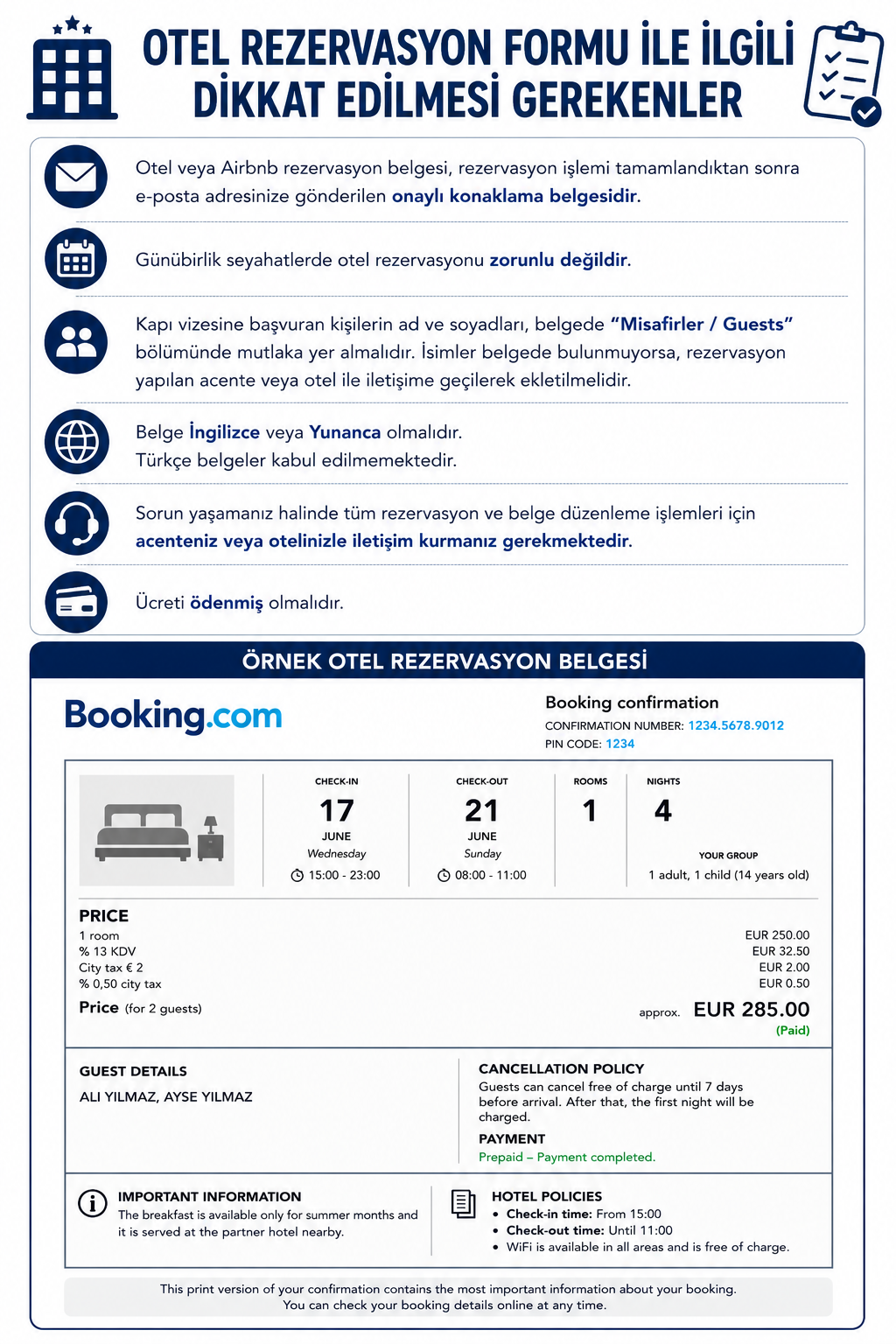 OTEL REZERVASYON FORMU
